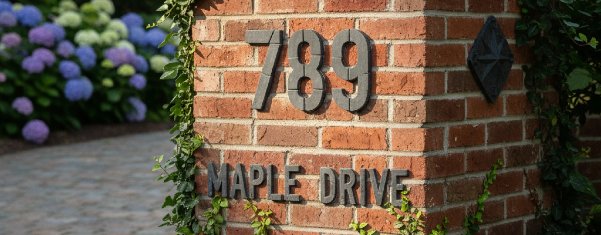 Address Signs Made in Brick (2)