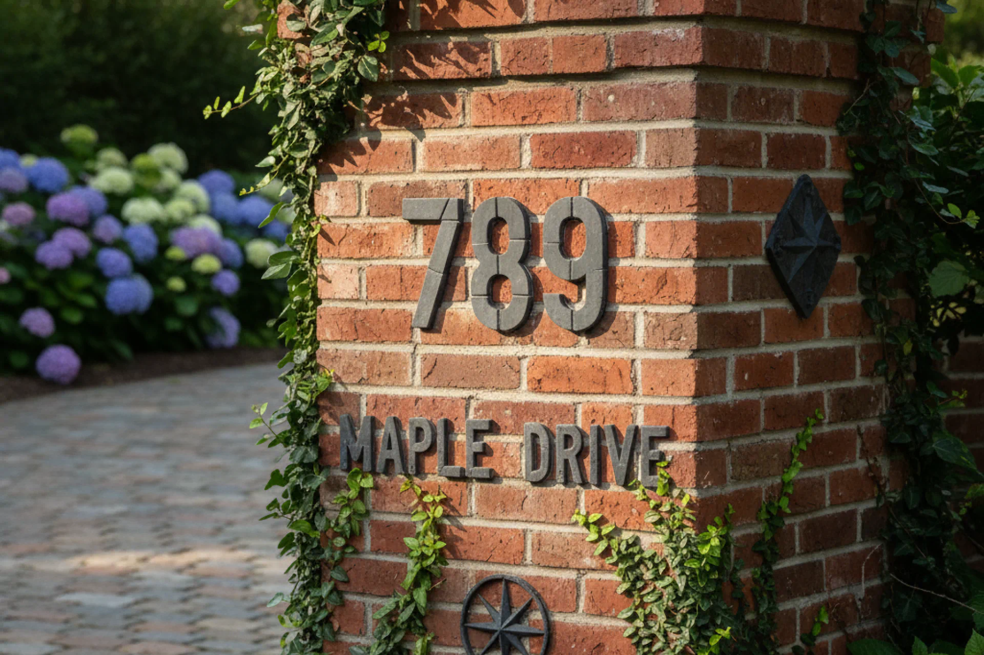 Address Signs Made in Brick