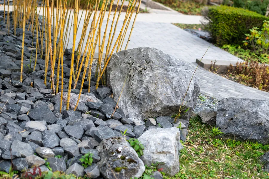 boulder stone garden
