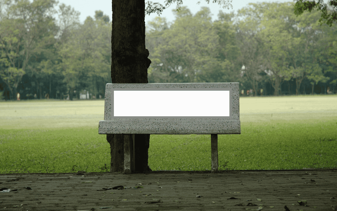 bench advertisement